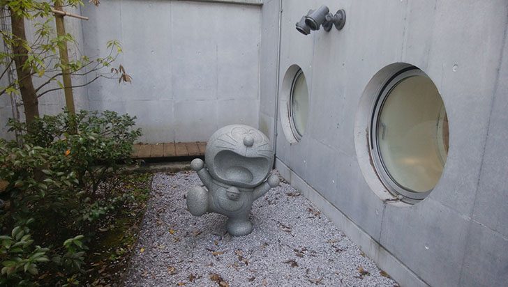 藤子不二雄ミュージアムの魔界大冒険の石のドラえもん