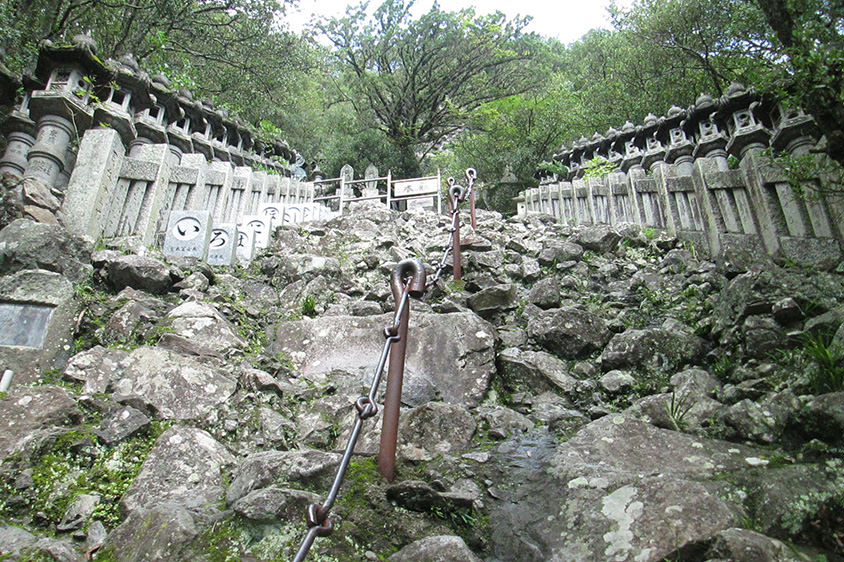 奥之院 笠ヶ瀧寺のいろは石